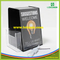 Wholesale Clear Acrylic House Shaped Donation Box with Lock